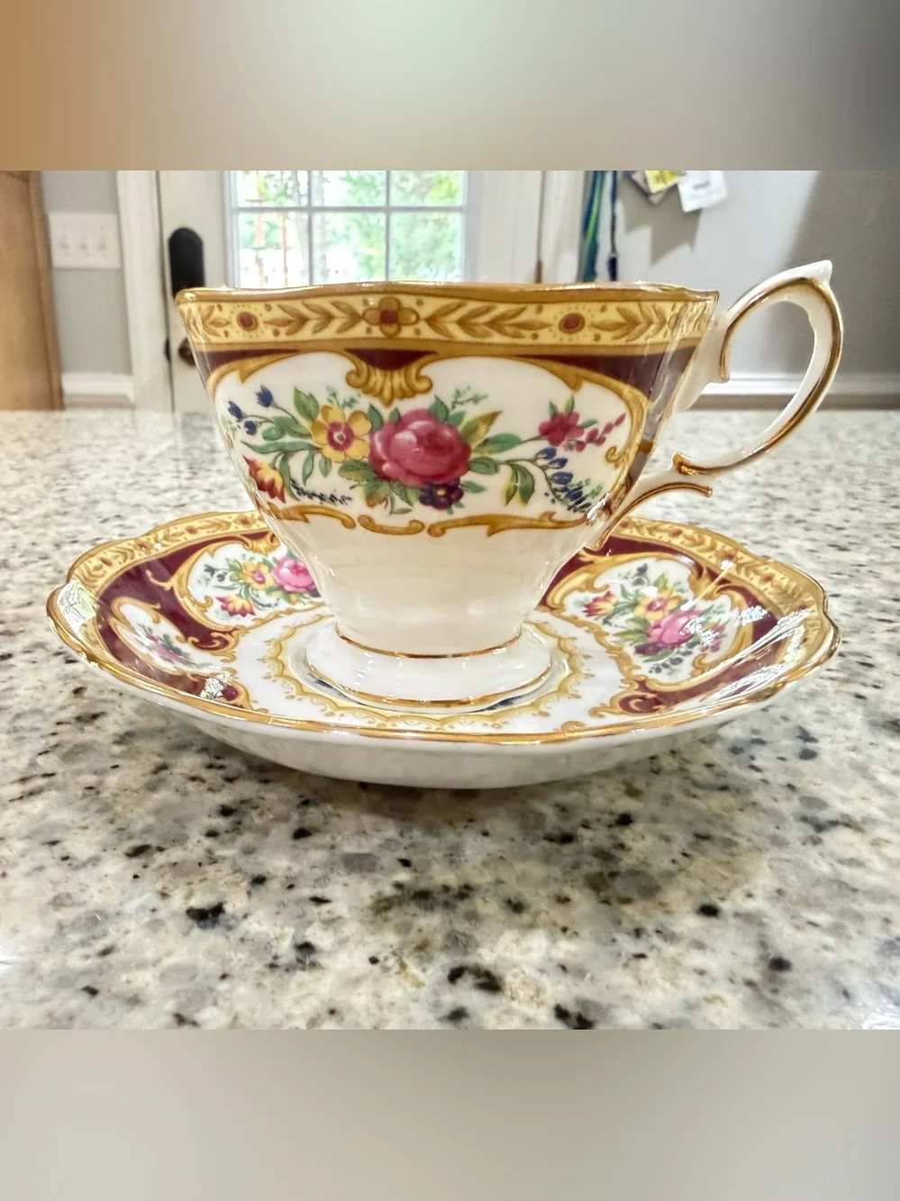 Royal Albert Lady Hamilton teacup and saucer